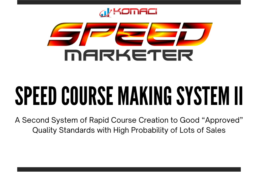 SPEED Course Making System 2