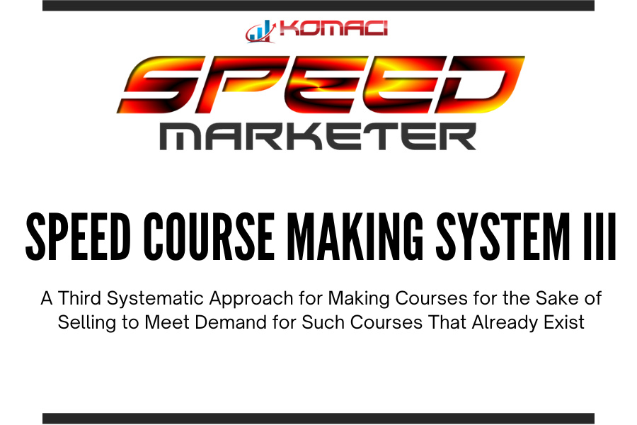 SPEED Course Making System 3