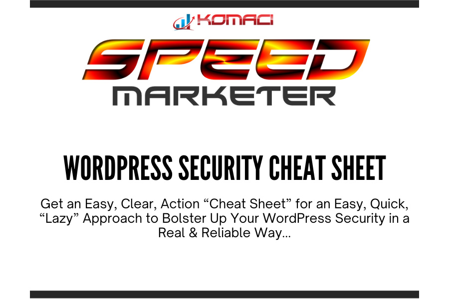 WordPress Security Cheat Sheet - SPEED Marketer